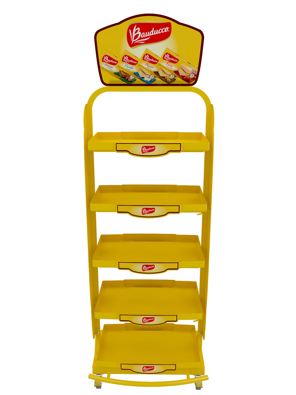 floor display stand bauducco