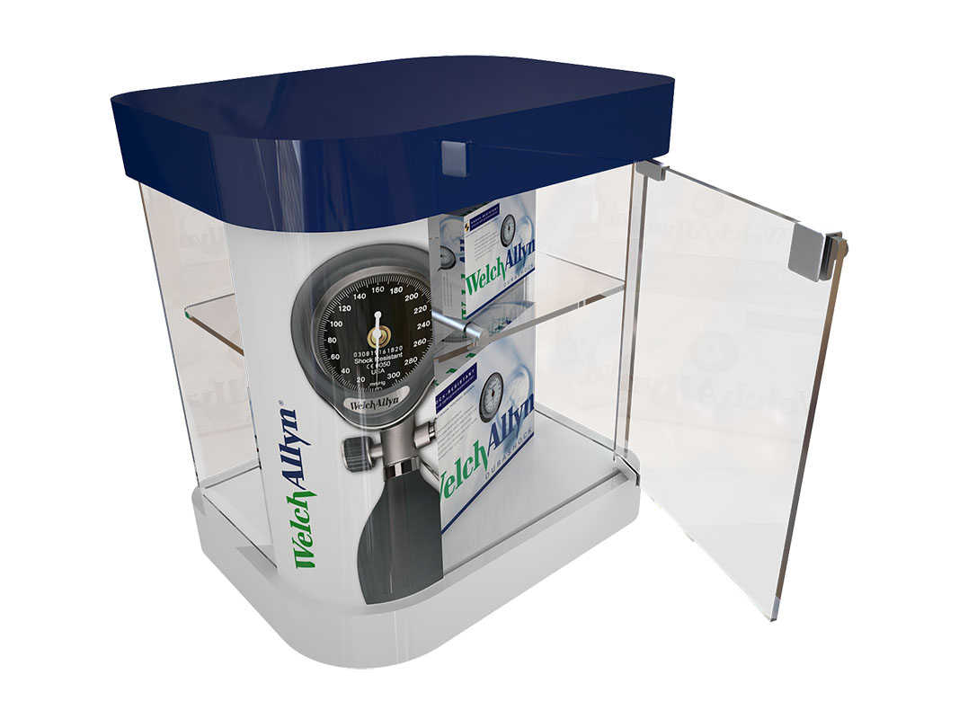 counter display rack welchallyn