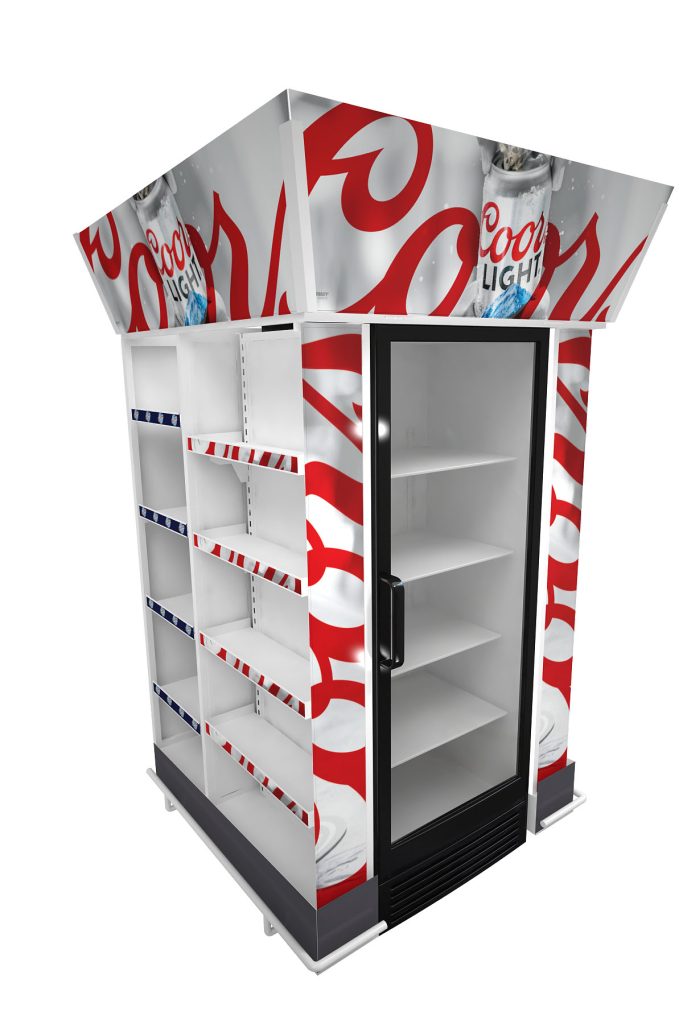 Custom Sided Display Rack coors