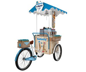 custom trays stand bakerly crepes