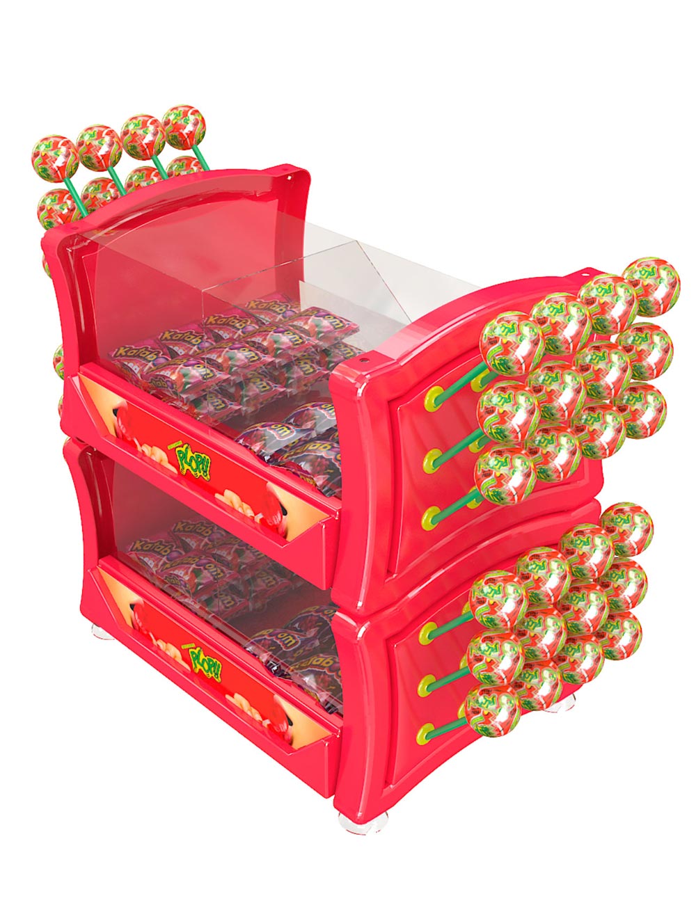 custom counter displays boxes confiteca