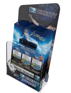counter display rack directv