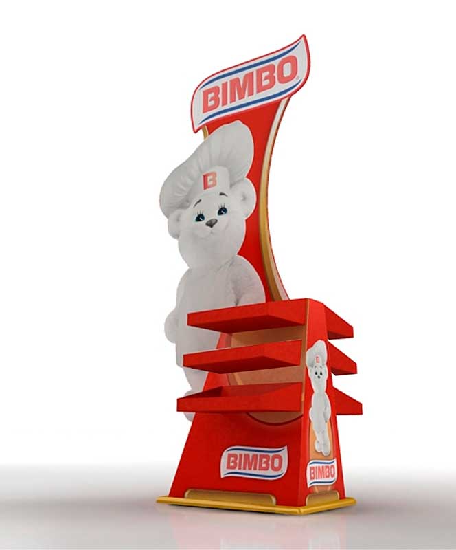 cardboard stand bimbo