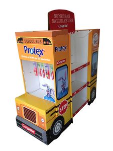 cardboard display colgate