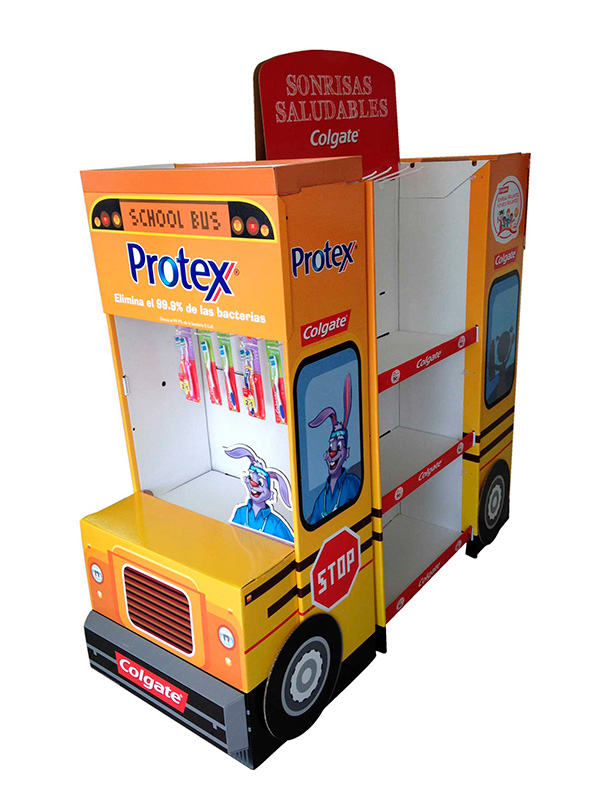 cardboard display colgate