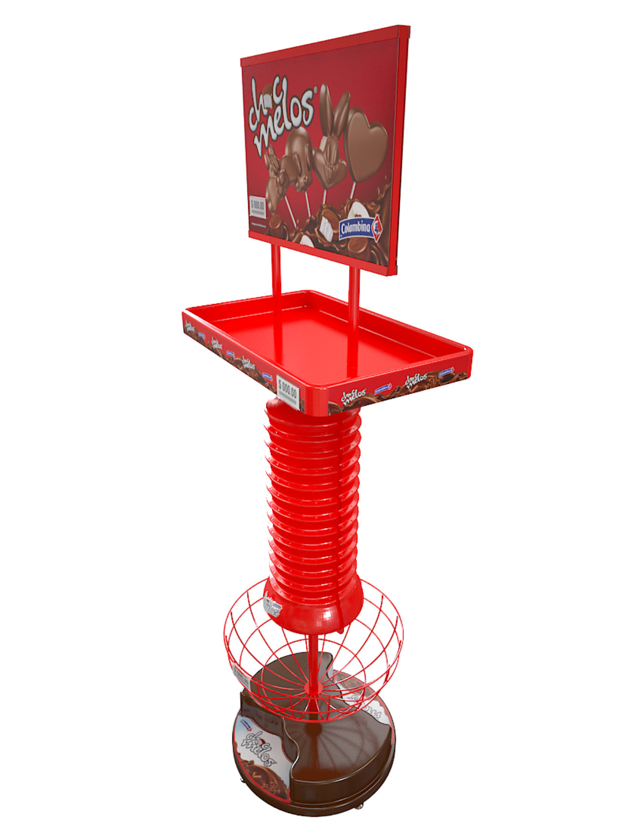 dump bins retail display colombina