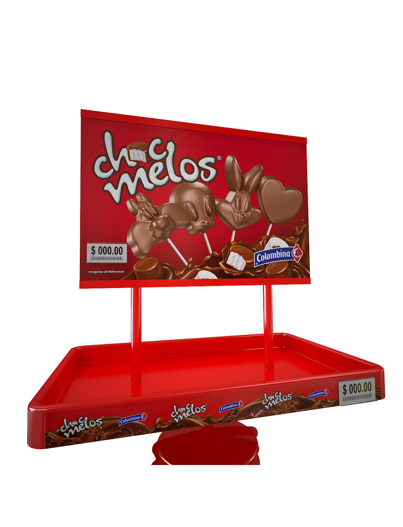 dump bins retail display colombina
