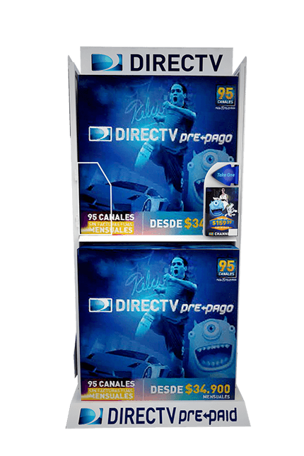 floor display stands directv
