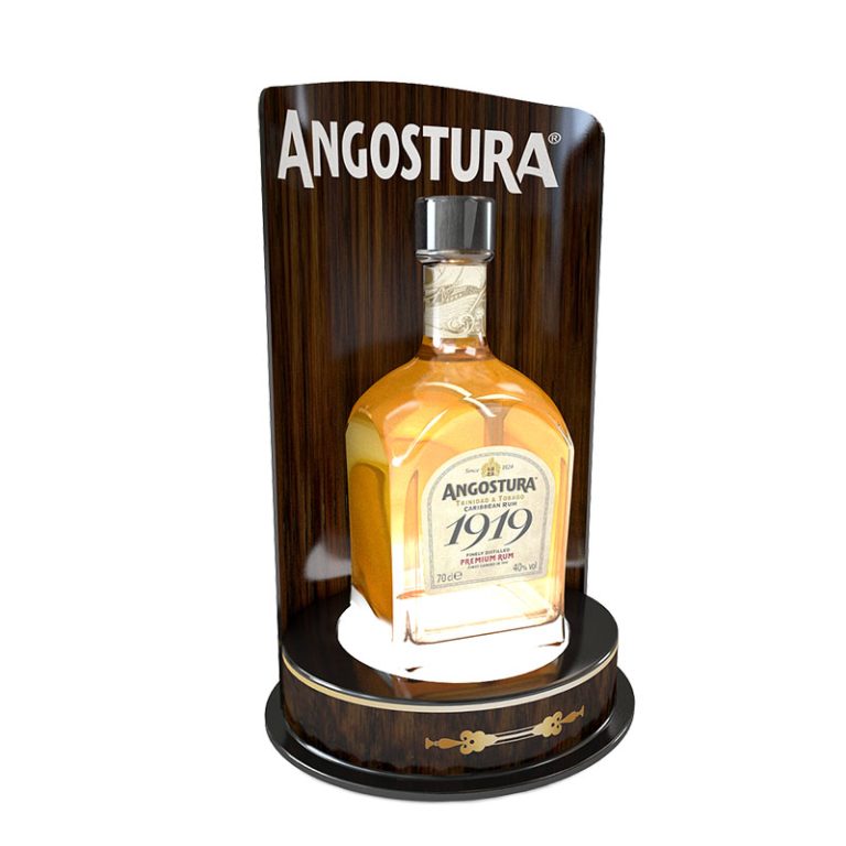 Custom counter displays stands angostura