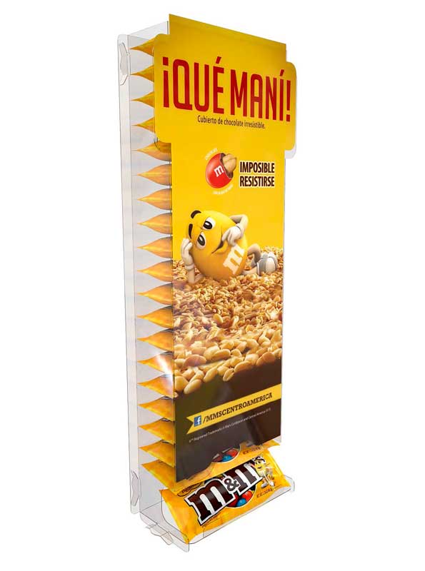 display stand customize m&m