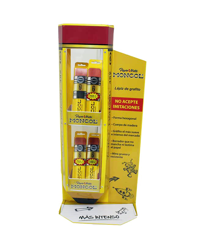 counter display rack mongol paper mate