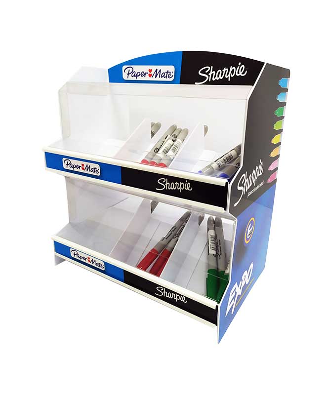 counter displays paper mate