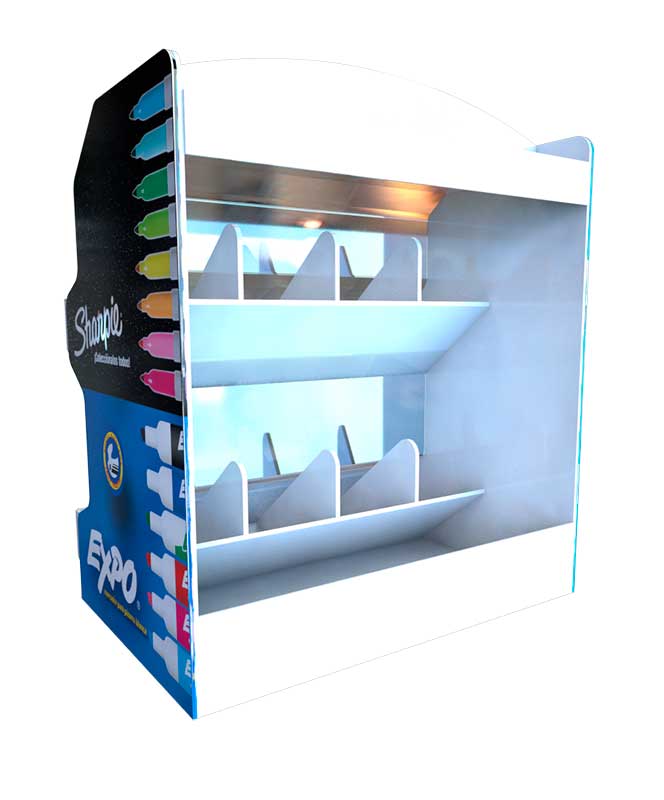 counter display stand paper mate