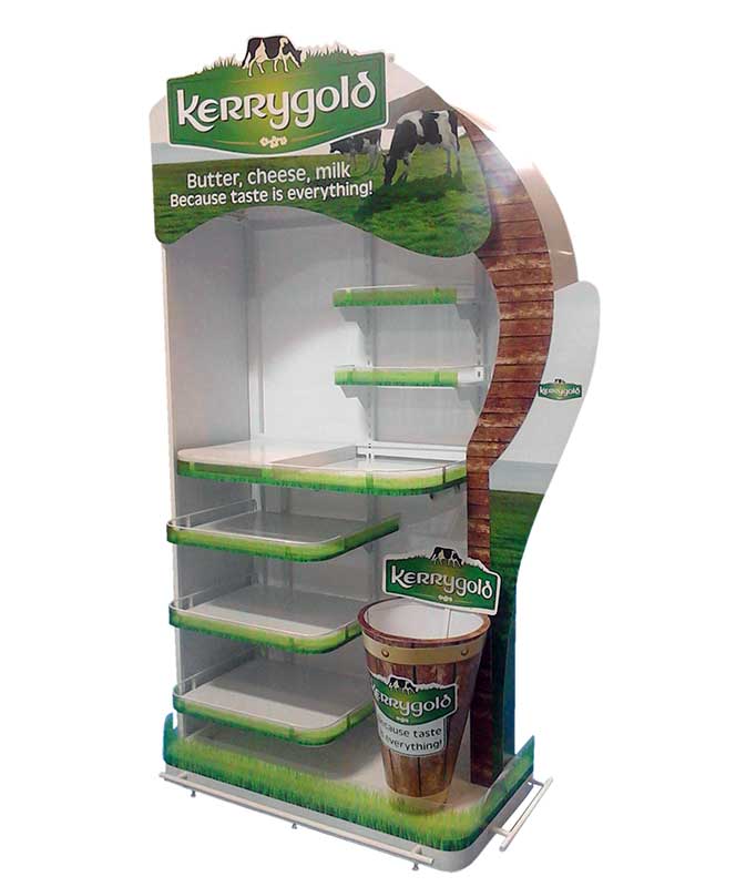 custom end cap displays kerrygold