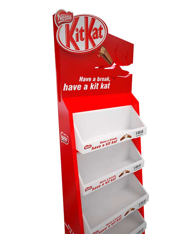 custom cardboard display kit kat