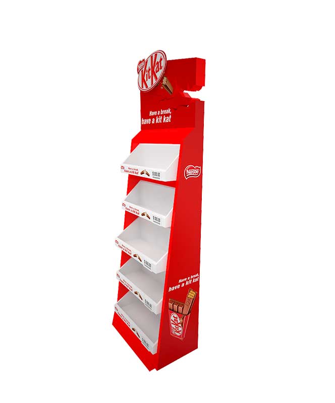 Custom Sided Display Rack kit kat