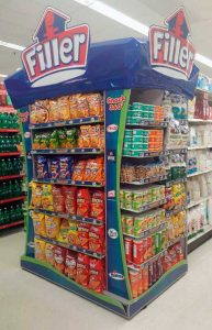 end cap display filler