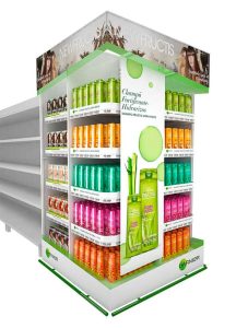 custom end cap display garnier