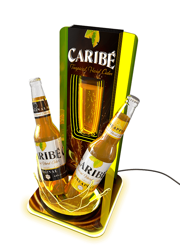 custom counter displays boxes glorifier caribe