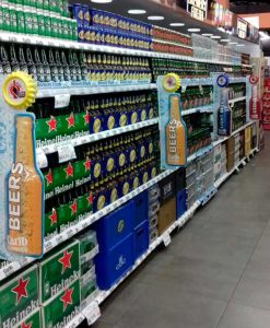 custom decoration display beer carib