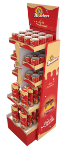 Cardboard display borden