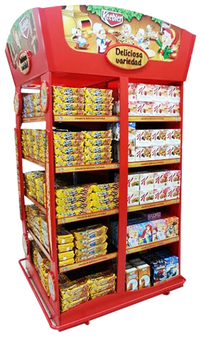 custom end cap displays kellogs