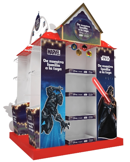 Pallet display Marvel Navidad