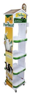 custom floor display fernleaf