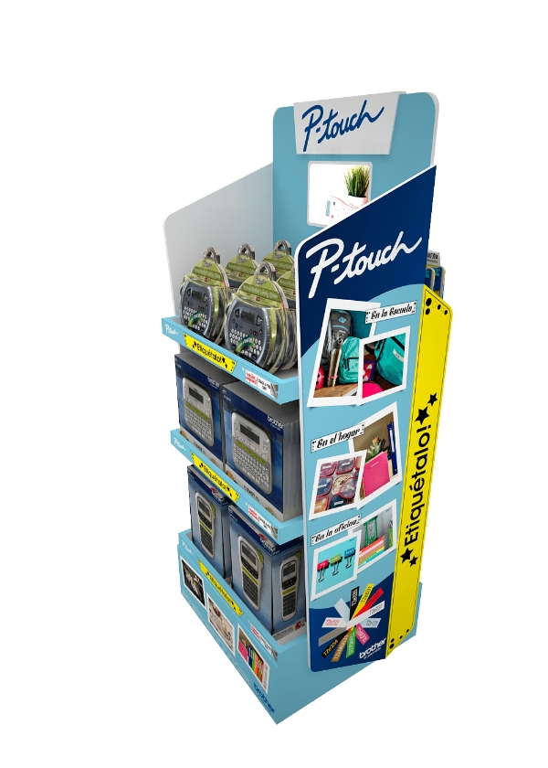 Cardboard display P-Touch