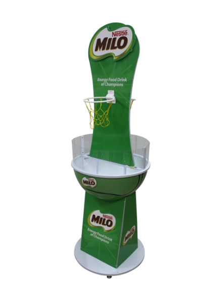 information Dump bins display Milo