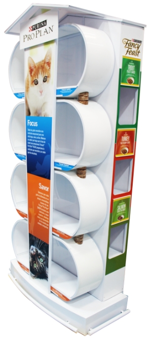 custom end cap displays Pro Plan Cats