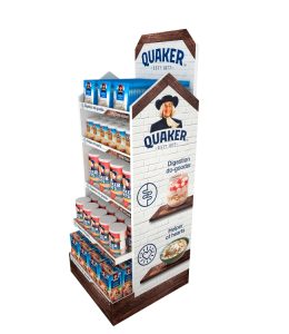 Cardboard display Quaker