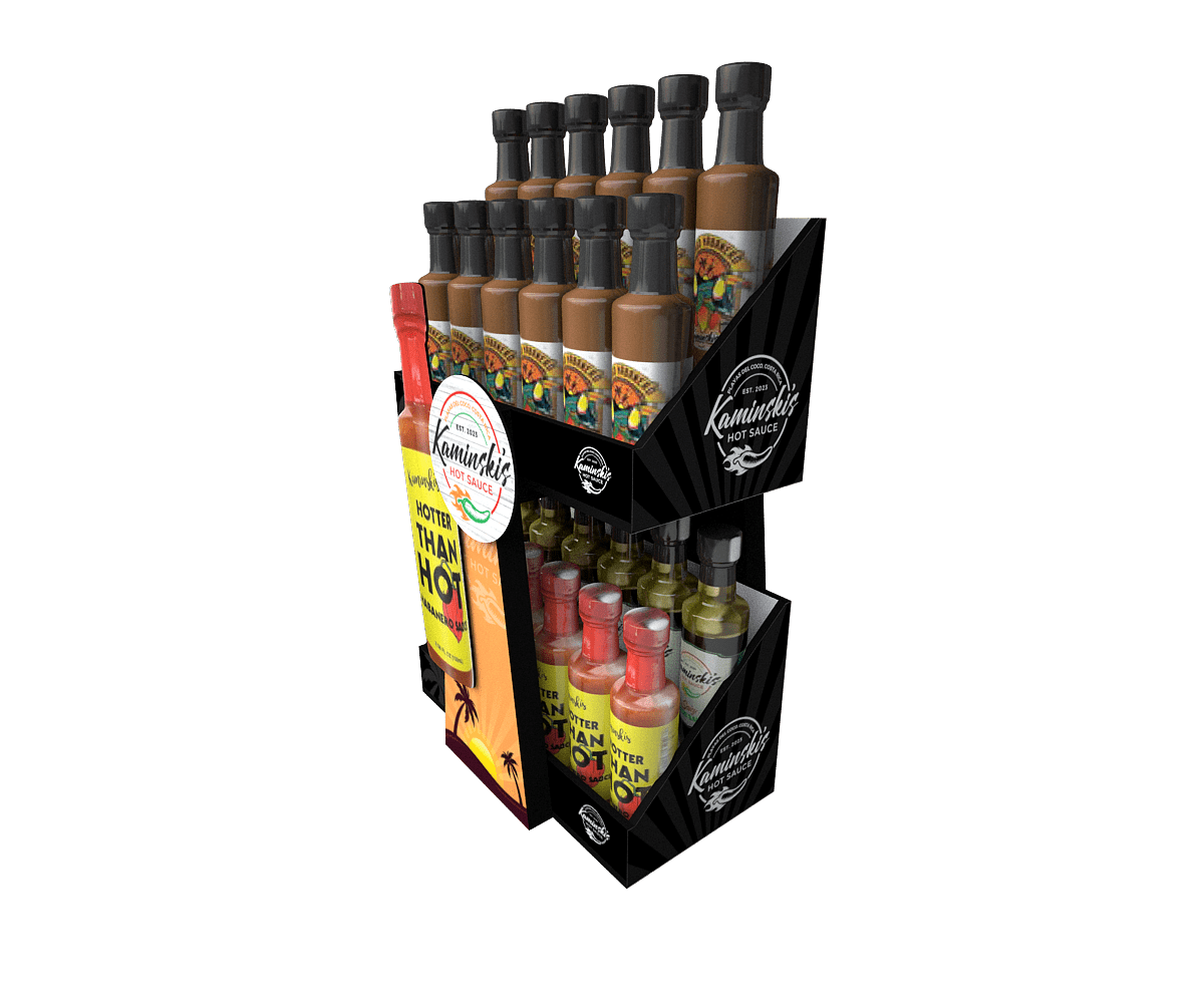 Cardboard display Kaminski's