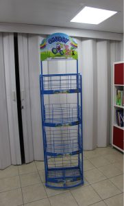 custom floor display chubby