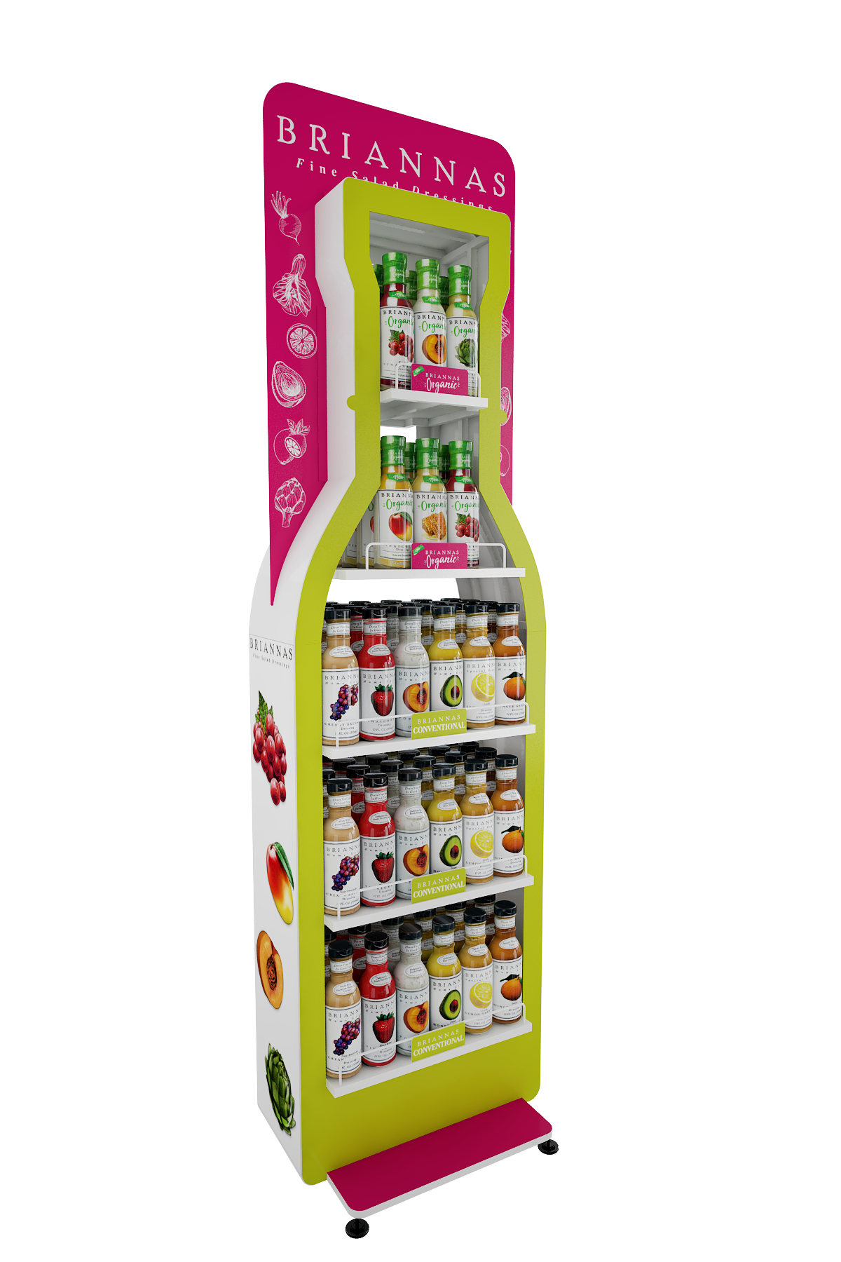custom floor display briannas