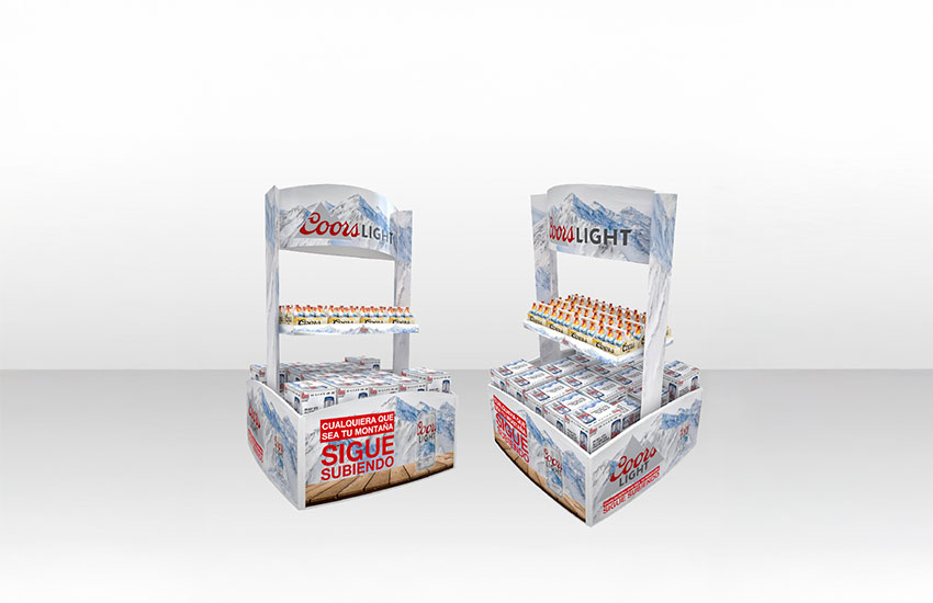 What is a temporary experiential pallet display