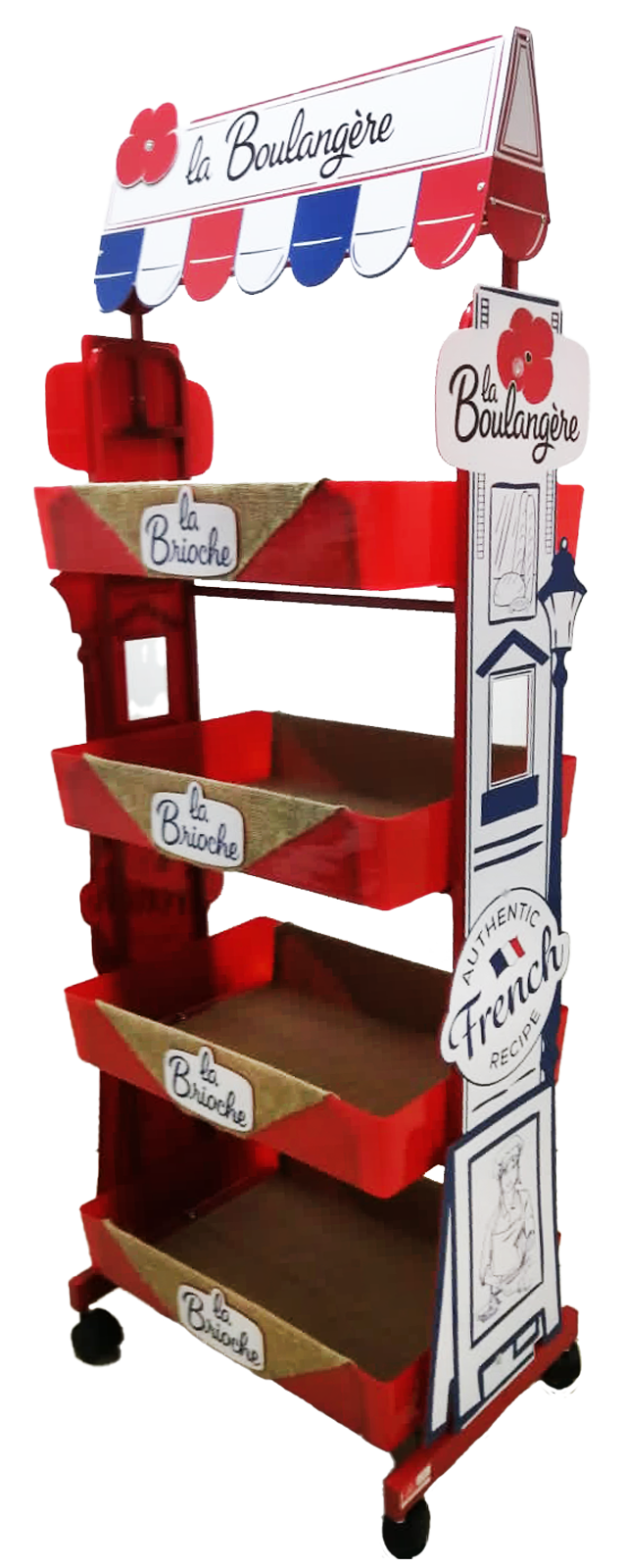 custom floor displays boulangere
