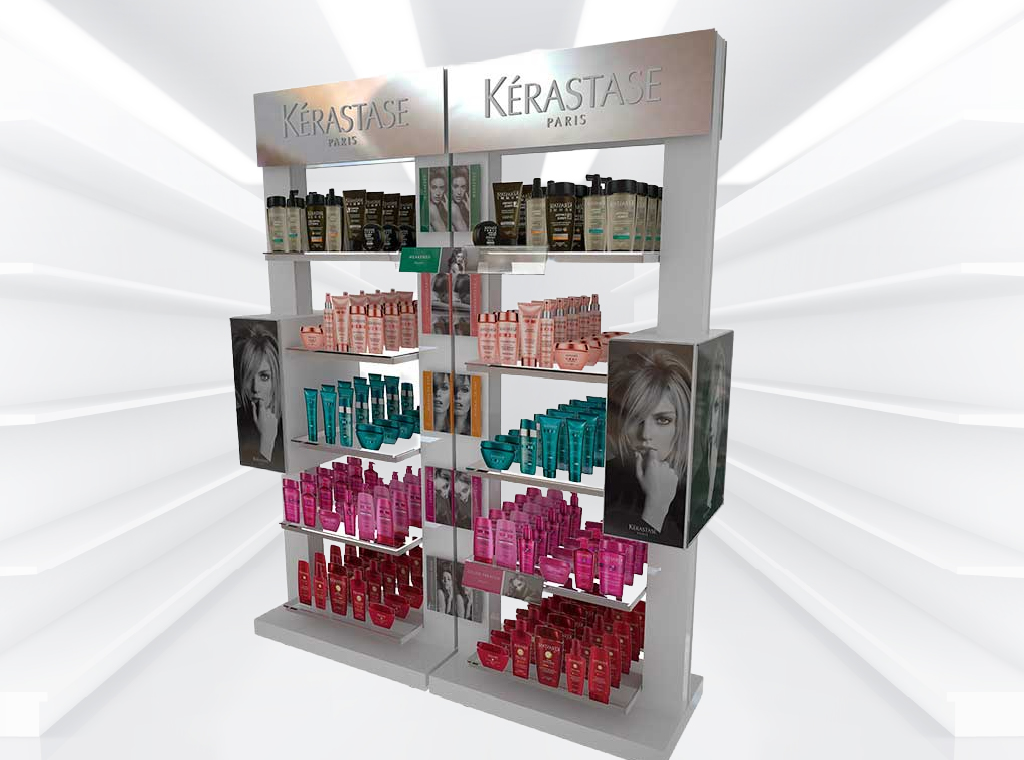 Beauty products display- essential for communicating innovation
